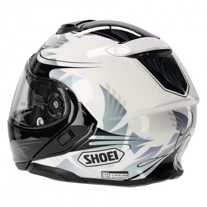Мотошлем SHOEI NEOTEC III BREEZE, черно-бело-серебристый