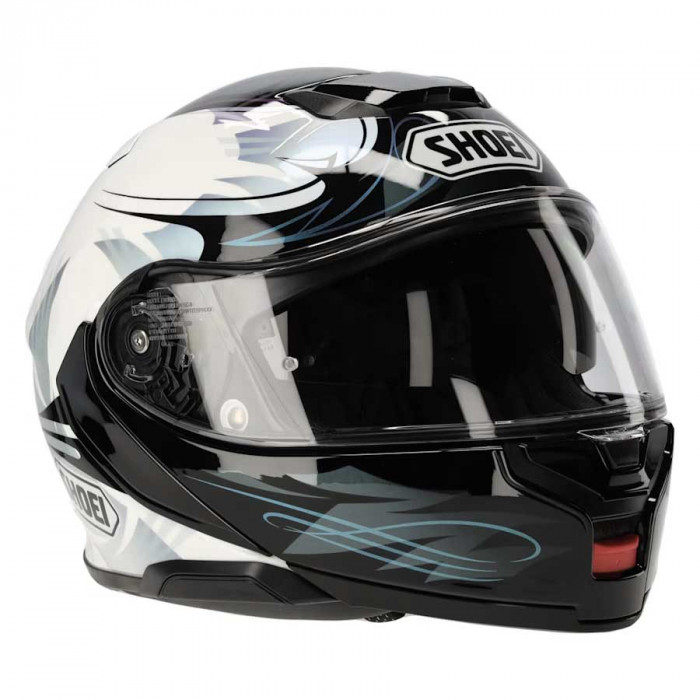 Мотошлем SHOEI NEOTEC III BREEZE, черно-бело-серебристый
