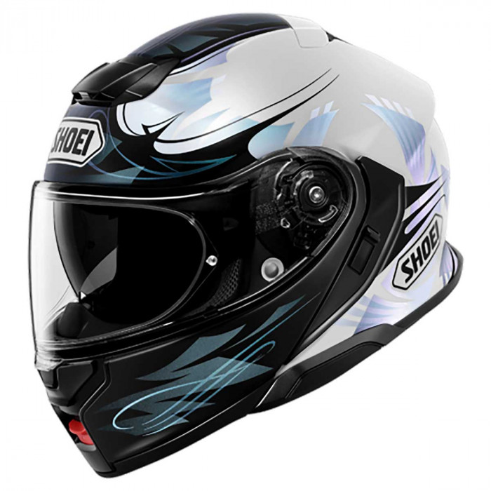 Мотошлем SHOEI NEOTEC III BREEZE, черно-бело-серебристый