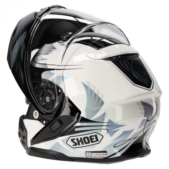 Мотошлем SHOEI NEOTEC III BREEZE, черно-бело-серебристый