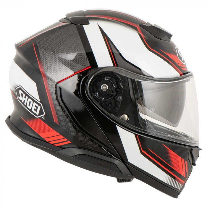 Мотошлем SHOEI NEOTEC III GRASP, бело-черно-красный