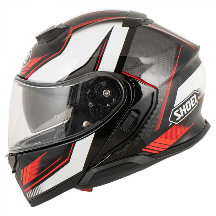 Мотошлем SHOEI NEOTEC III GRASP, бело-черно-красный