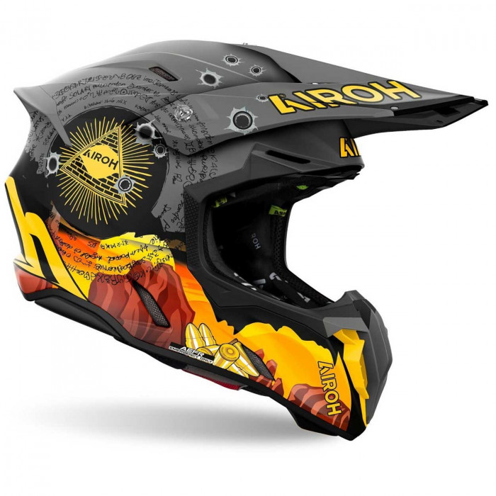 Мотошлем Airoh TWIST ADVENTURE, матовый, 2XL