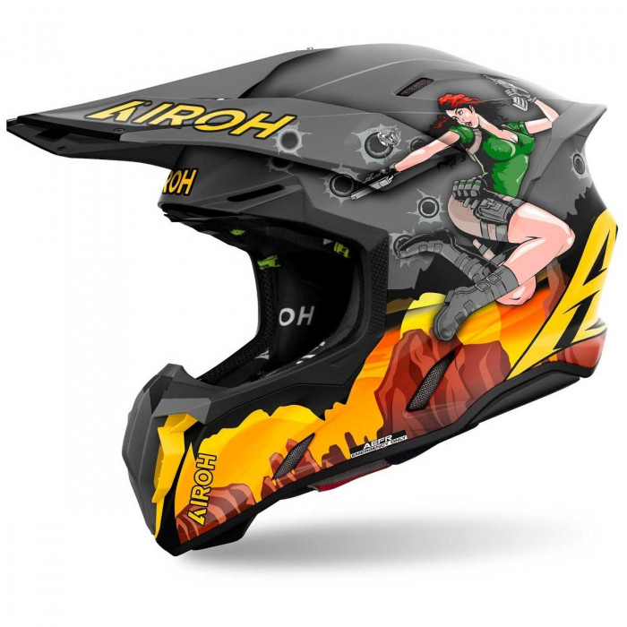 Мотошлем Airoh TWIST ADVENTURE, матовый, 2XL