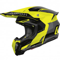 Мотошлем Airoh TWIST FANCY, жёлтый, глянцевый, 2XL