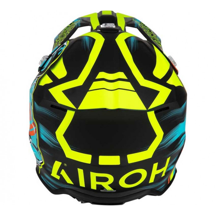 Мотошлем Airoh WRAAAP CYBER, жёлтый матовый, 2XS