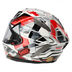 Мотошлем SHOEI X-Spirit PRO VALION, бело-красно-серый