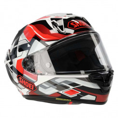 Мотошлем SHOEI X-Spirit PRO VALION, бело-красно-серый