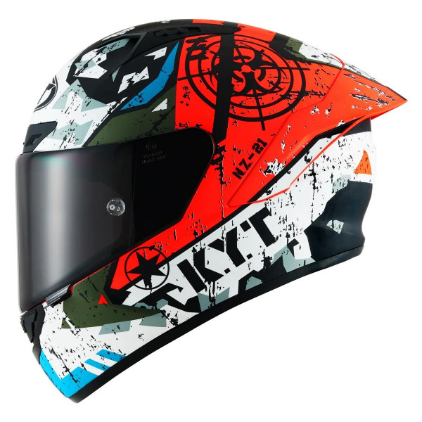 Мотошлем NZ RACE BLAZING, цвет Красный Матовый, Размер L