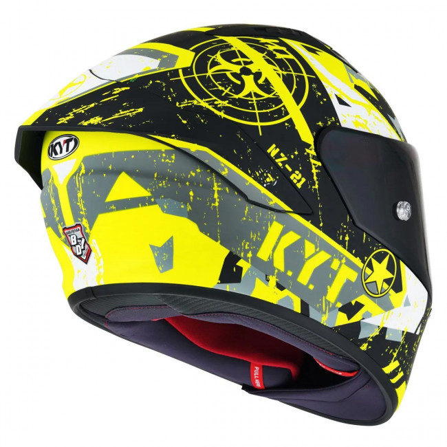 Мотошлем NZ RACE BLAZING, цвет Желтый Матовый, Размер L