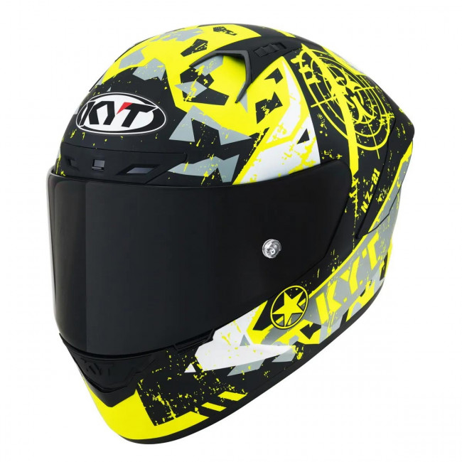 Мотошлем NZ RACE BLAZING, цвет Желтый Матовый, Размер L