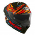 Мотошлем R2R MAX FERNANDEZ 2022 REPLICA, цвет Черный Матовый/Оранжевый/Синий, Размер S