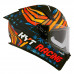 Мотошлем R2R MAX FERNANDEZ 2022 REPLICA, цвет Черный Матовый/Оранжевый/Синий, Размер S