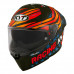 Мотошлем R2R MAX FERNANDEZ 2022 REPLICA, цвет Черный Матовый/Оранжевый/Синий, Размер S