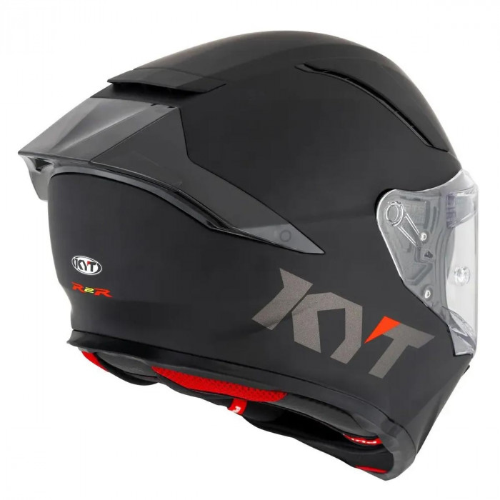 Мотошлем KYT R2R PLAIN, цвет Черный Матовый, Размер XL