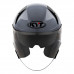 Мотошлем TTR-JET PLAIN, цвет Серый, Размер 2XL