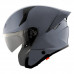 Мотошлем TTR-JET PLAIN, цвет Серый, Размер 2XL