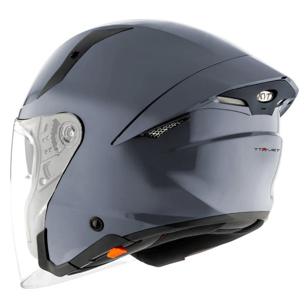 Мотошлем TTR-JET PLAIN, цвет Серый, Размер 2XL