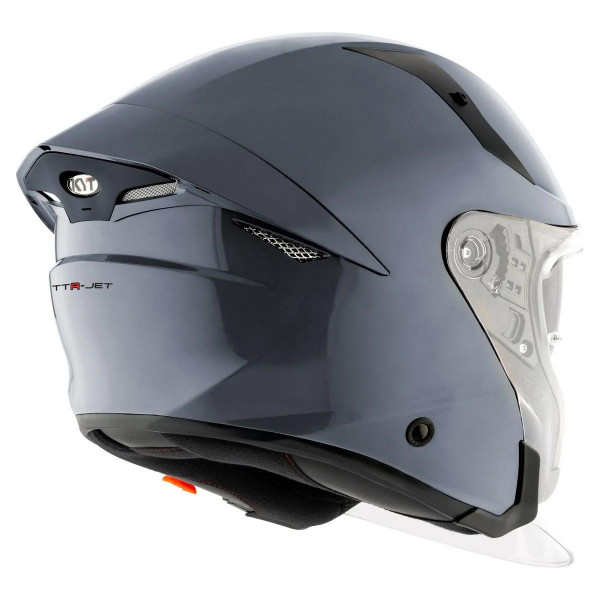 Мотошлем TTR-JET PLAIN, цвет Серый, Размер 2XL