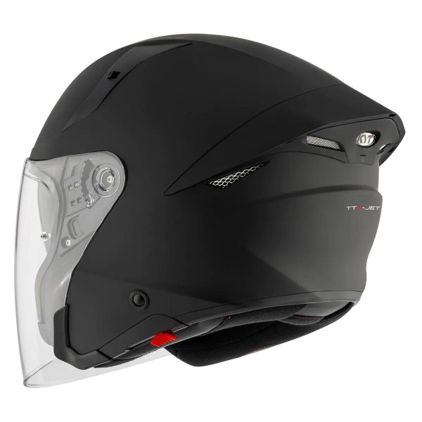 Мотошлем TTR-JET PLAIN, цвет Черный Матовый, Размер XS