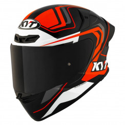 Мотошлем KYT TT-REVO OVERTECH, цвет Черный/Оранжевый, Размер L