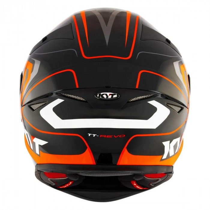 Мотошлем KYT TT-REVO OVERTECH, цвет Черный/Оранжевый, Размер L