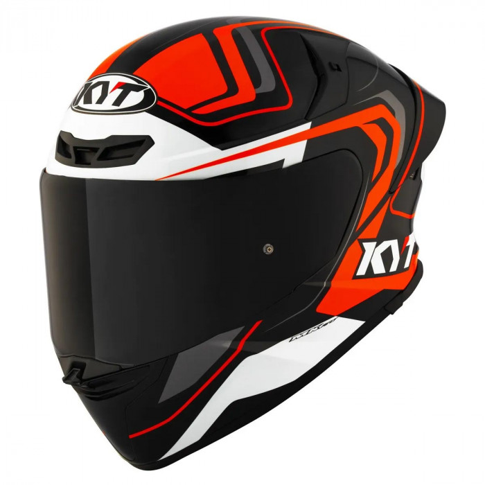 Мотошлем KYT TT-REVO OVERTECH, цвет Черный/Оранжевый, Размер L