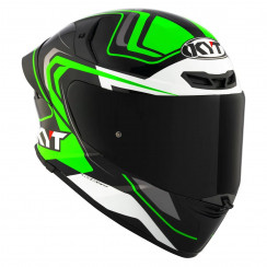 Мотошлем KYT TT-REVO OVERTECH, цвет Черный/Зеленый