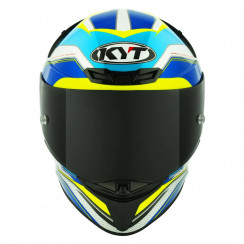 Мотошлем KYT TT-REVO GRAND PRIX, цвет Белый/Синий