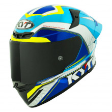 [KYT] Мотошлем TT-REVO GRAND PRIX, цвет Белый/Синий, Размер S