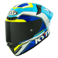 [KYT] Мотошлем TT-REVO GRAND PRIX, цвет Белый/Синий, Размер S