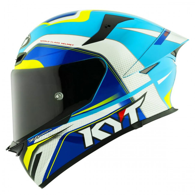 Мотошлем TT-REVO GRAND PRIX, цвет Белый/Синий, Размер L