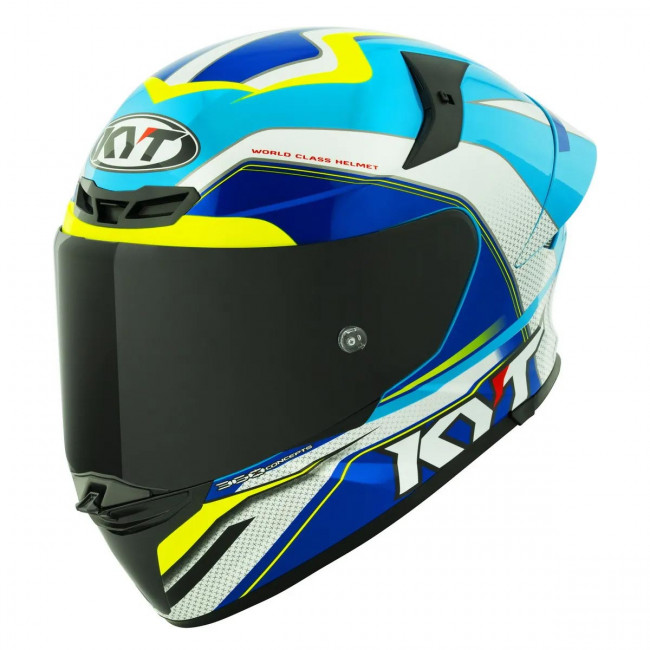Мотошлем TT-REVO GRAND PRIX, цвет Белый/Синий, Размер L
