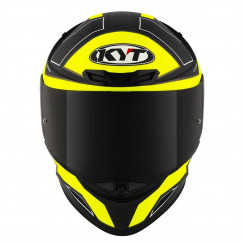 Мотошлем KYT TT-REVO ELECTRON, цвет Черный Матовый/Желтый