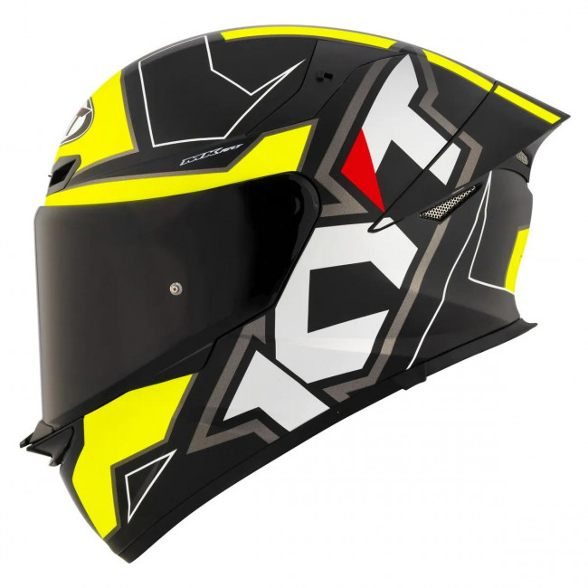 Мотошлем TT-REVO ELECTRON, цвет Черный Матовый/Желтый, Размер M