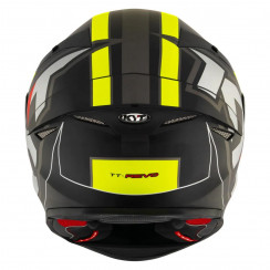 Мотошлем KYT TT-REVO ELECTRON, цвет Черный Матовый/Желтый