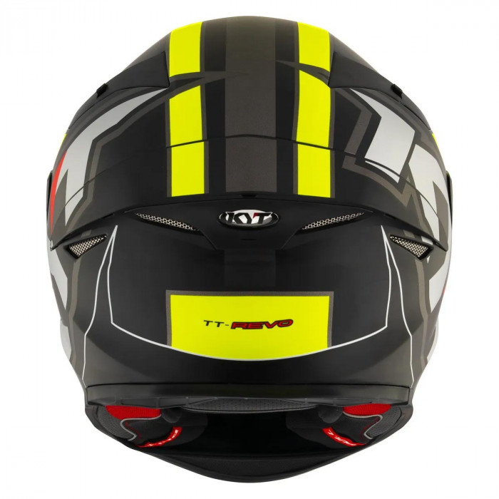 Мотошлем KYT TT-REVO ELECTRON, цвет Черный Матовый/Желтый, Размер L