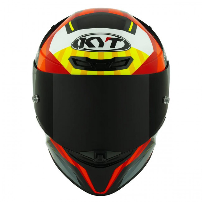 Мотошлем TT-REVO FLUX, цвет Черный/Желтый/Красный, Размер M