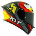 Мотошлем TT-REVO FLUX, цвет Черный/Желтый/Красный, Размер M