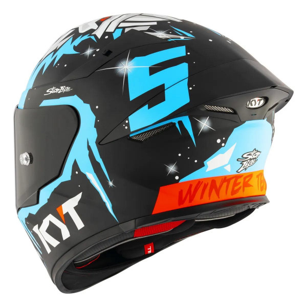 Мотошлем TT-REVO MASIA REP. WINTER TEST, цвет Черный/Белый/Синий, Размер M