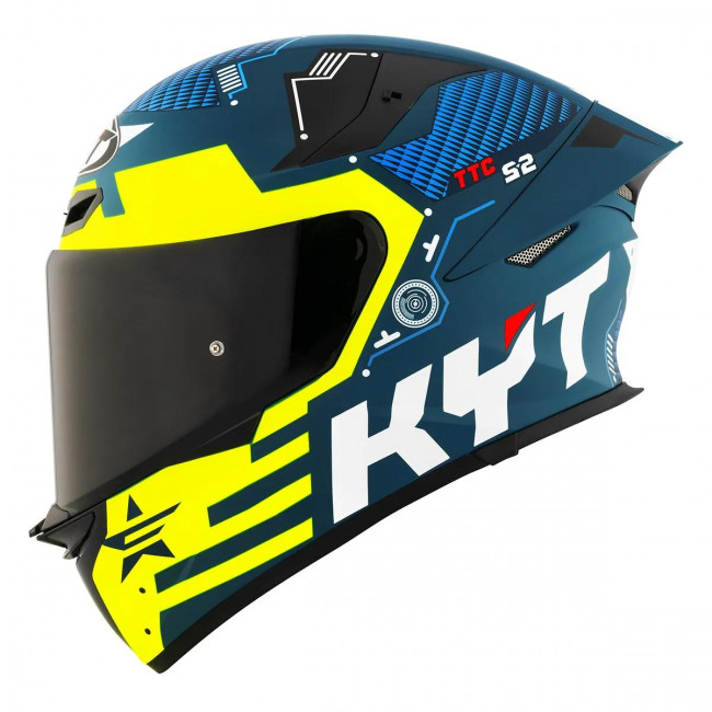 Мотошлем TT-REVO FUSELAGE, цвет Желтый Матовый, Размер S