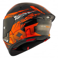 Мотошлем KYT TT-REVO COMBUSTION ORANGE, цвет Оранжевый