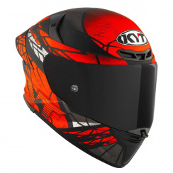 Мотошлем KYT TT-REVO COMBUSTION ORANGE, цвет Красный Матовый