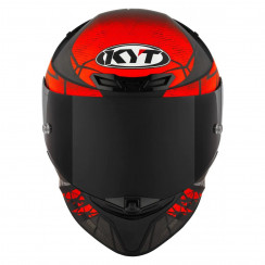 Мотошлем KYT TT-REVO COMBUSTION ORANGE, цвет Красный Матовый