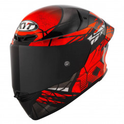 Мотошлем KYT TT-REVO COMBUSTION ORANGE, цвет Красный Матовый, Размер 2XL