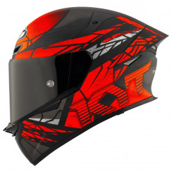 Мотошлем KYT TT-REVO COMBUSTION ORANGE, цвет Красный Матовый