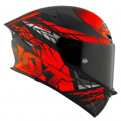Мотошлем KYT TT-REVO COMBUSTION ORANGE, цвет Красный Матовый