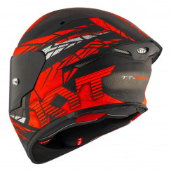 Мотошлем KYT TT-REVO COMBUSTION ORANGE, цвет Красный Матовый