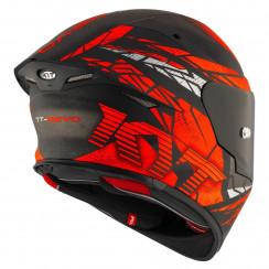 Мотошлем KYT TT-REVO COMBUSTION ORANGE, цвет Красный Матовый