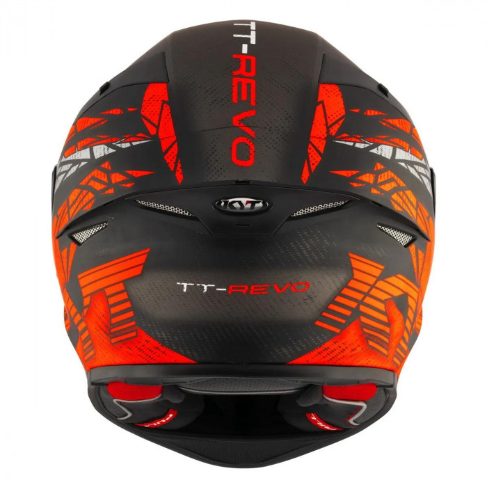 Мотошлем KYT TT-REVO COMBUSTION ORANGE, цвет Красный Матовый, Размер 2XL